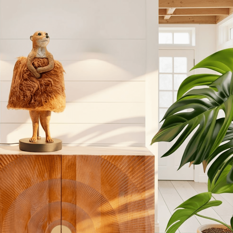 Lampe suricate marron - Animal Fluff - Kare Design