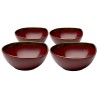 Bols rouges et dorés - Vibrations - Kare Design