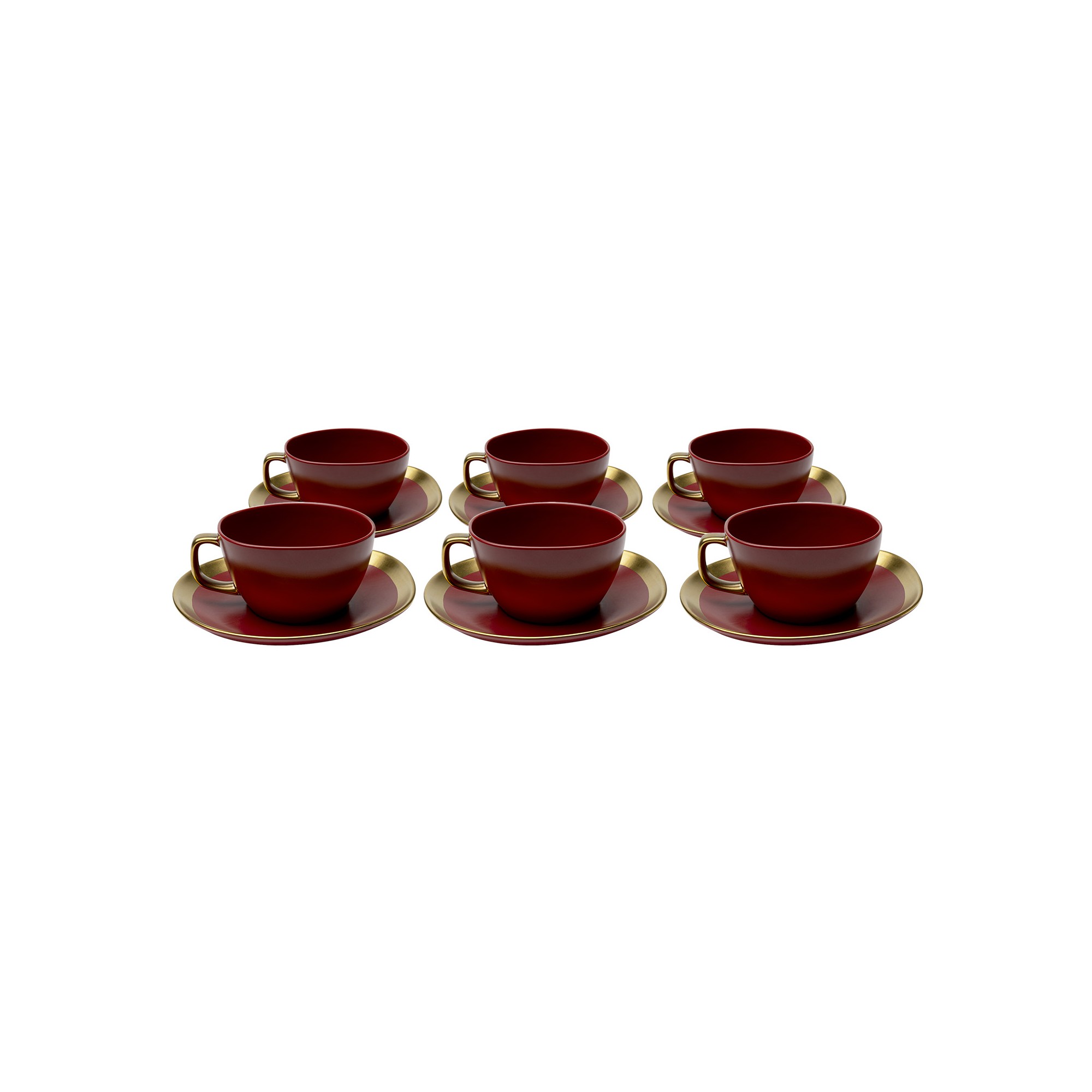 Koffiekoppen Vibrations rood (6/set) Kare Design
