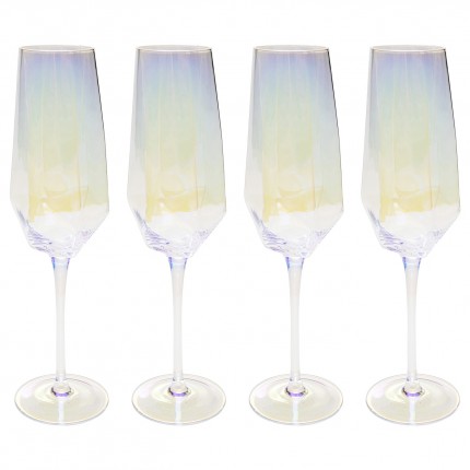 Champagneglazen Diamond (4/set) Kare Design
