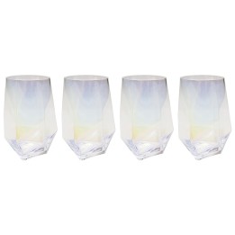 Water Glass Diamond 15cm (4/set) Kare Design