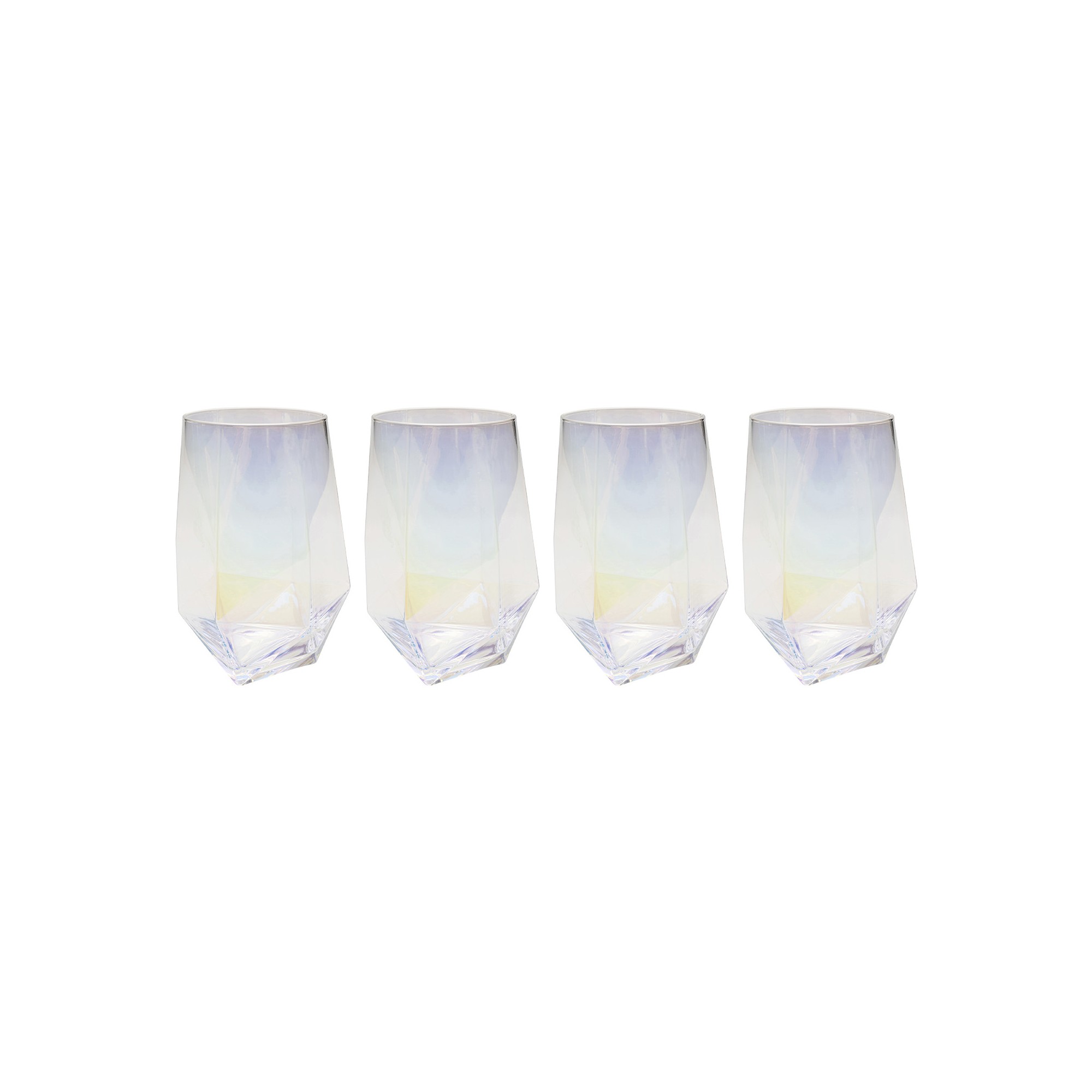 Waterglazen Diamond 15cm (4/set) Kare Design