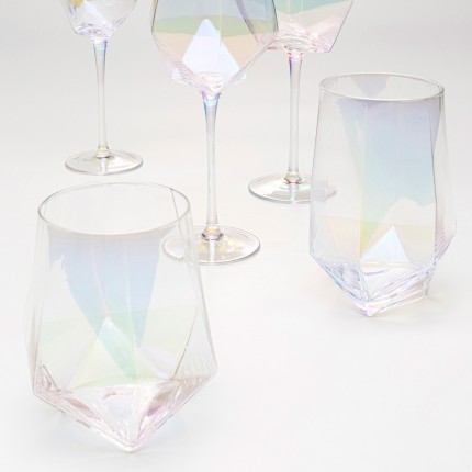 Waterglazen Diamond 12cm (4/set) Kare Design