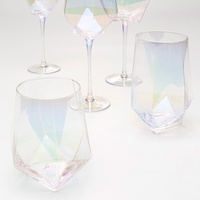 Waterglazen Diamond 12cm (4/set) Kare Design