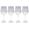Wijnglazen Rode Diamond (4/set) Kare Design