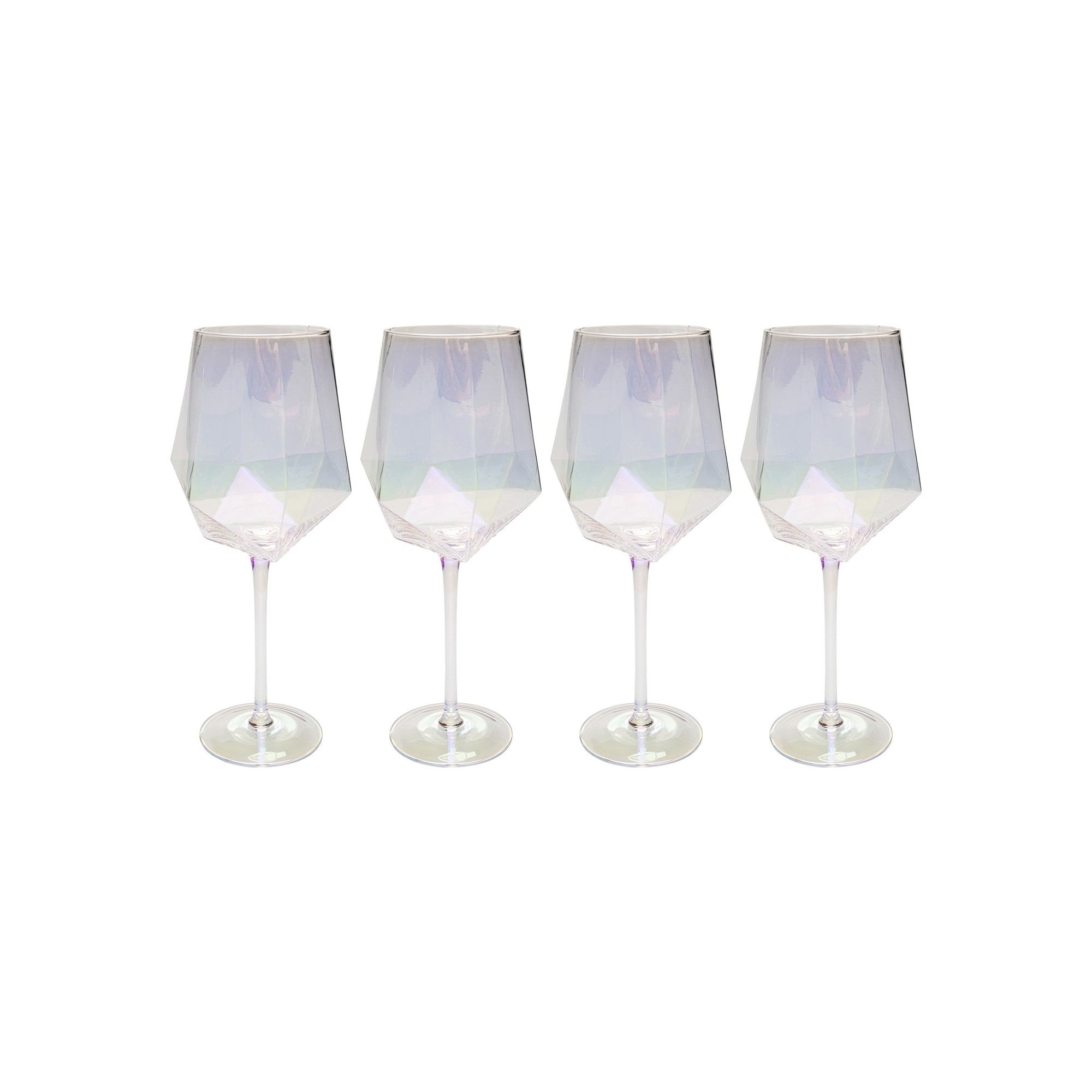 Verres à vin rouge Diamond set de 4 Kare Design