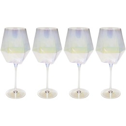 White Wine Glass Diamond (4/set) Kare Design