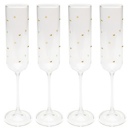 Champagneglazen Glam Dots goud (4/set) Kare Design
