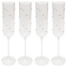 Champagneglazen Glam Dots zilver (4/set) Kare Design