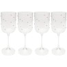 Wijnglazen Glam Dots zilver (4/set) Kare Design