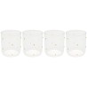 Waterglazen Glam Dots goud (4/set) Kare Design