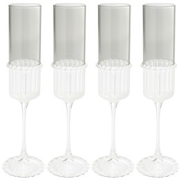 Champagneglazen Noelle (4/set) Kare Design