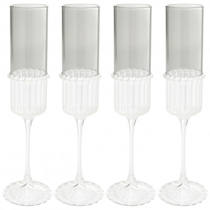 Champagneglazen Noelle (4/set) Kare Design