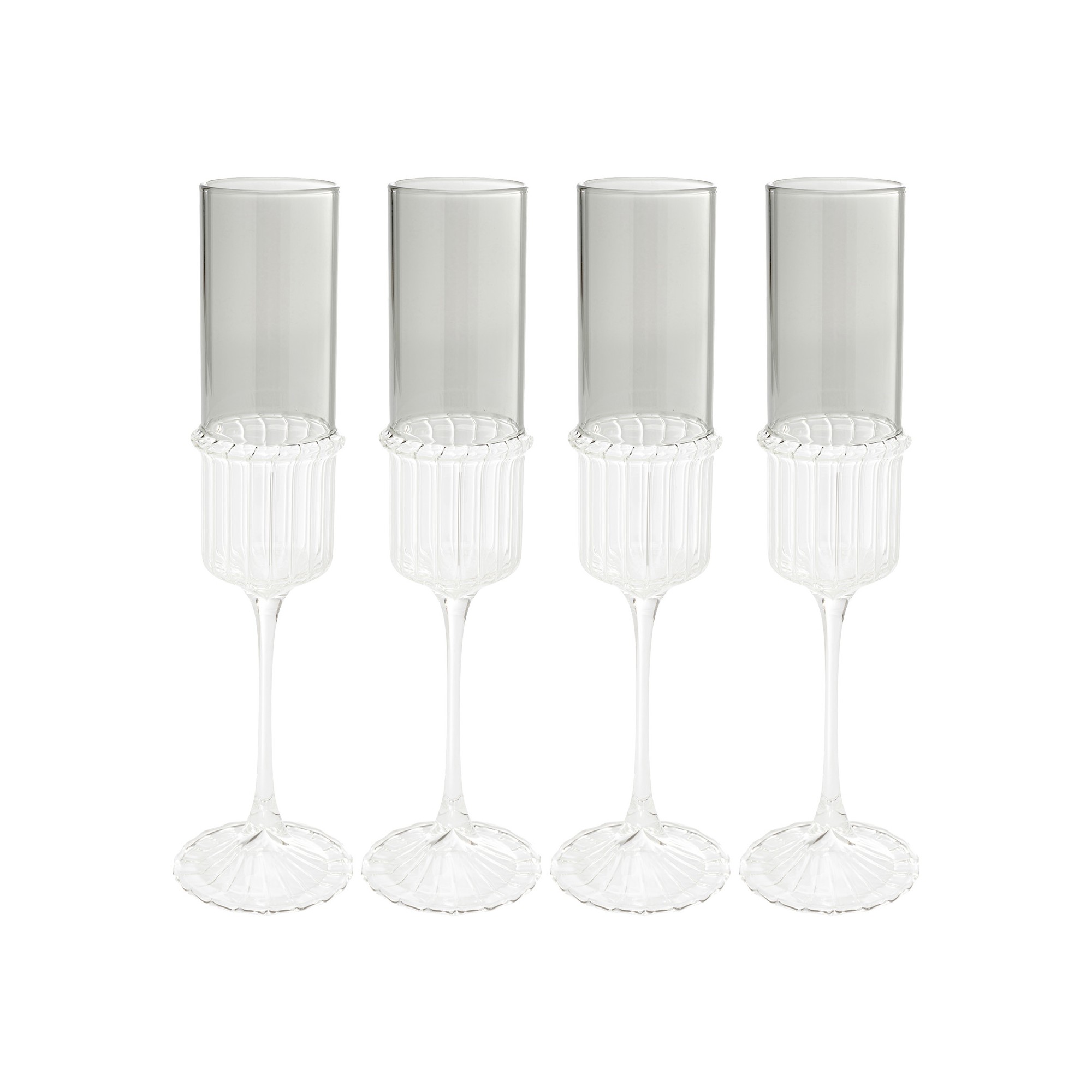Champagneglazen Noelle (4/set) Kare Design