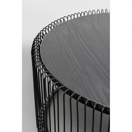 Coffee Table Wire black wood (2/Set) Kare Design