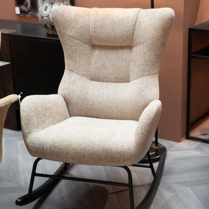 Rocking Chair Romeo beige Kare Design