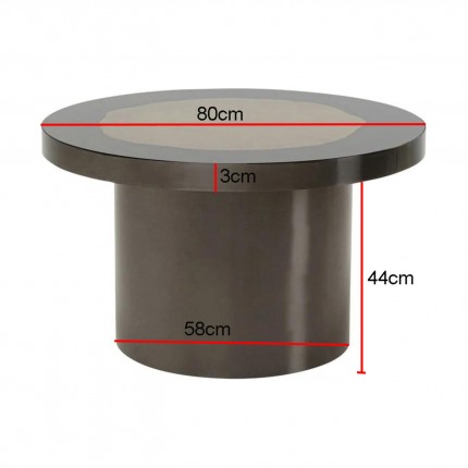 Bijzettafel Medallion Ø80cm Kare Design