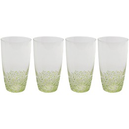Waterglazen Confetti groen (4/set) Kare Design