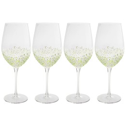 Wine Glass Confetti green (4/set) Kare Design