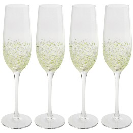 Champagneglazen Confetti groen (4/set) Kare Design