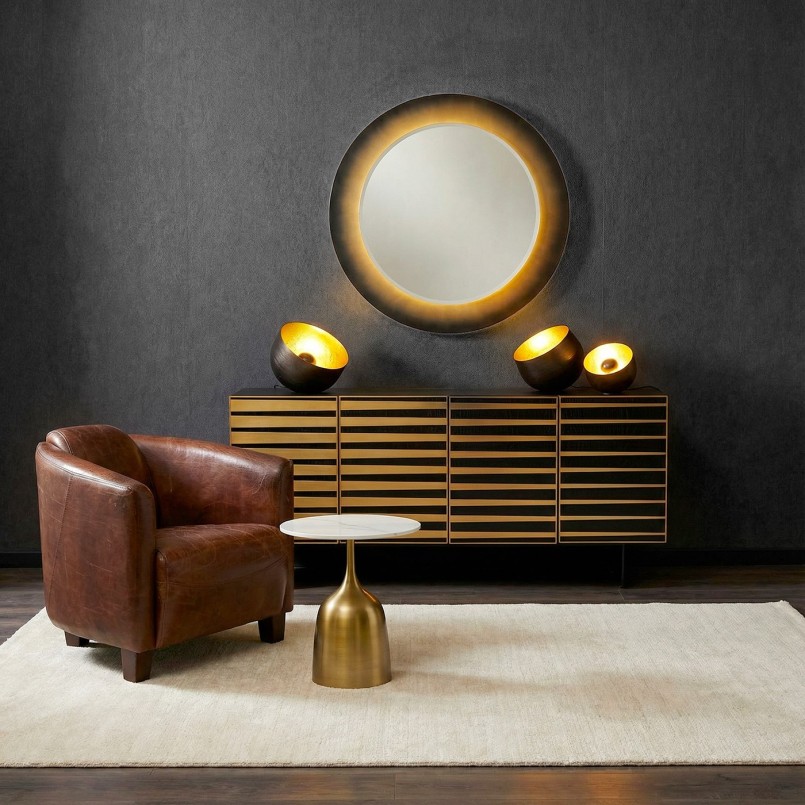 Fauteuil vintage en cuir marron - Cigar Lounge - Kare Design