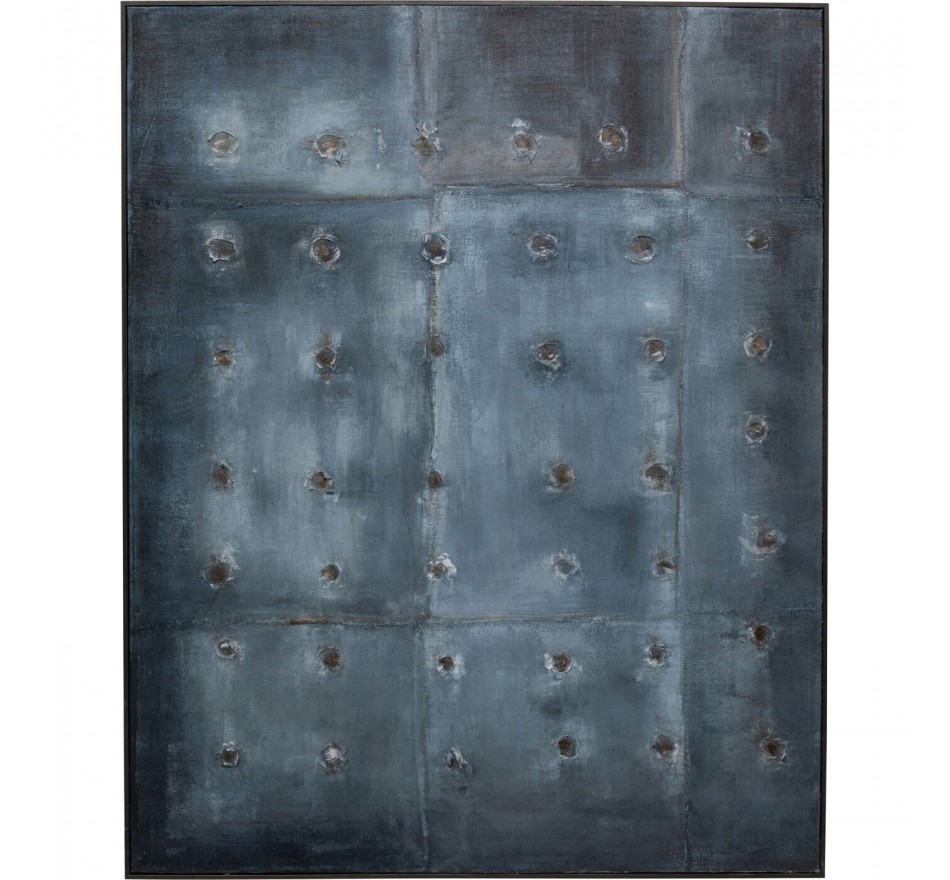 Canvas Picture Moody 120x150cm blue Kare Design