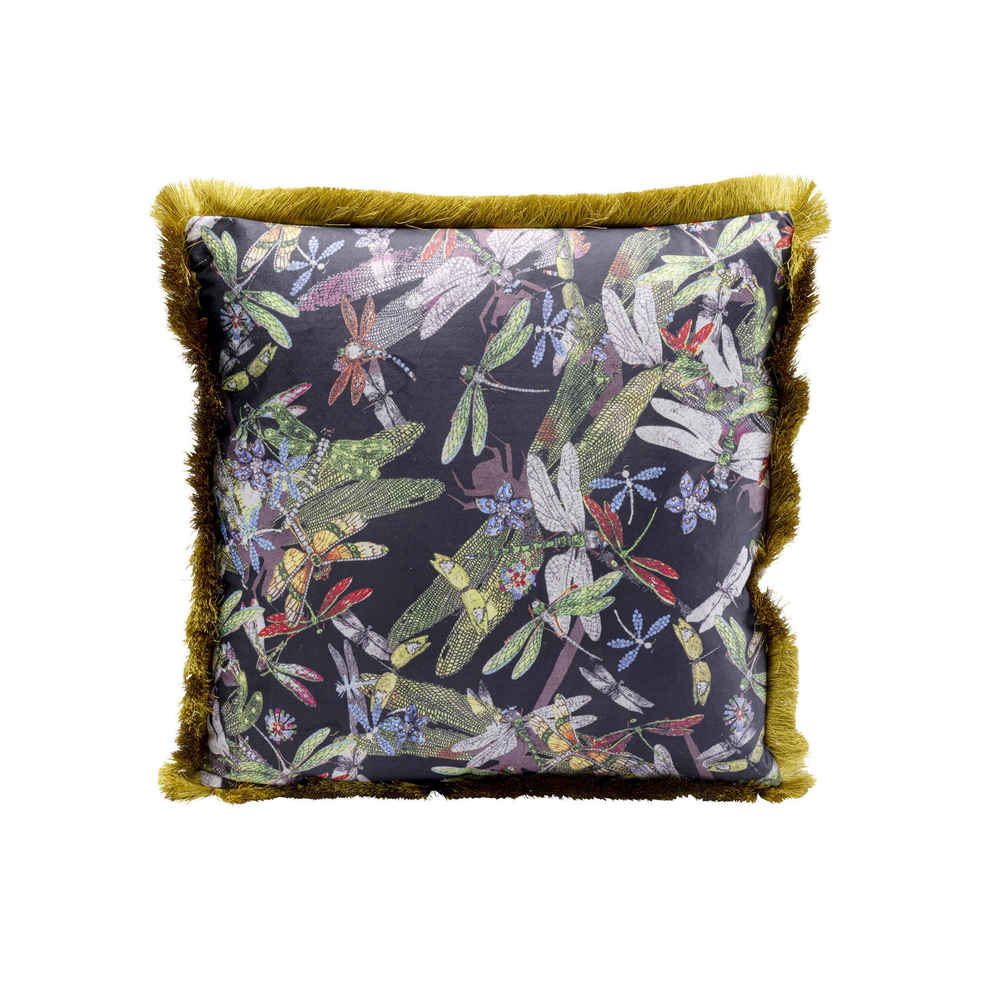 Coussin à franges libellules Kare Design