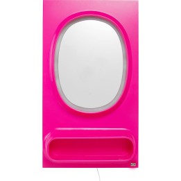 Miroir mural Aero LED pink 80x141cm