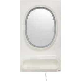 Miroir mural Aero LED blanc 80x141cm