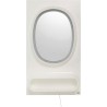 Miroir mural Aero LED blanc 80x141cm