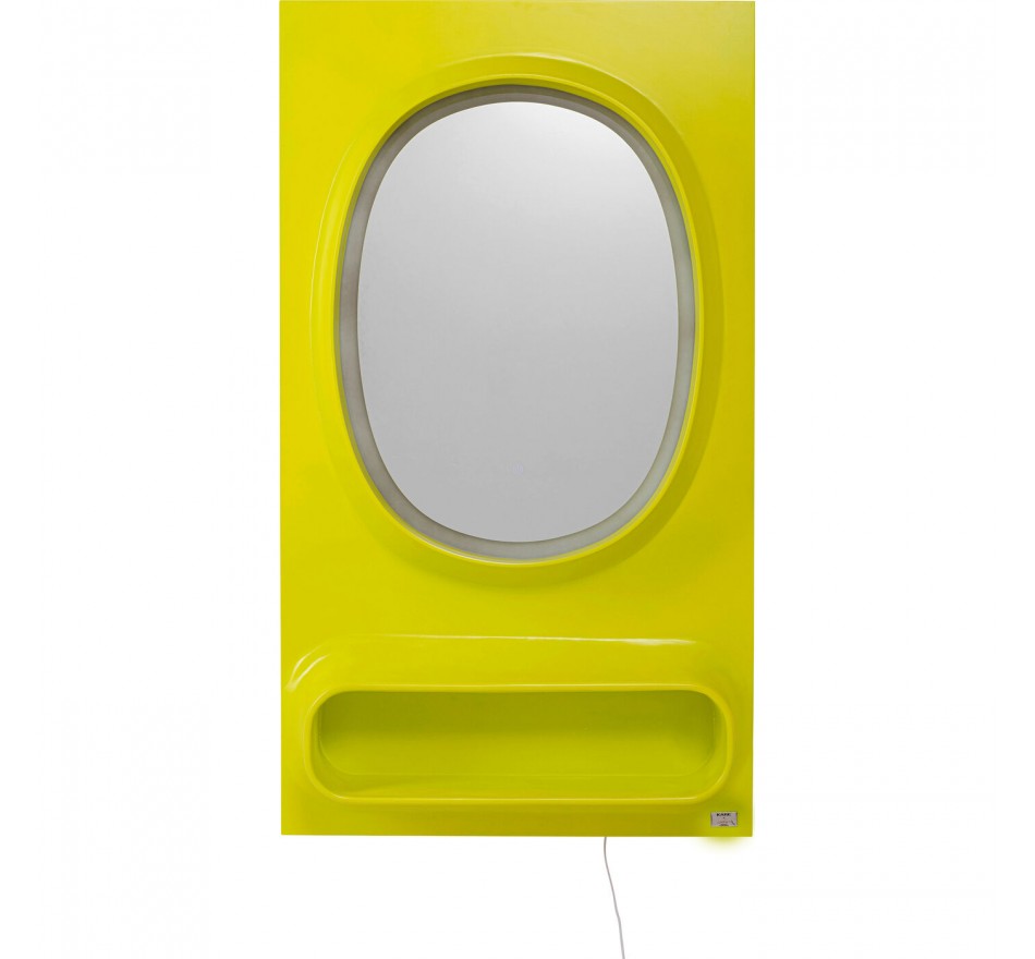 Miroir Aero LED 141x80cm vert Kare Design