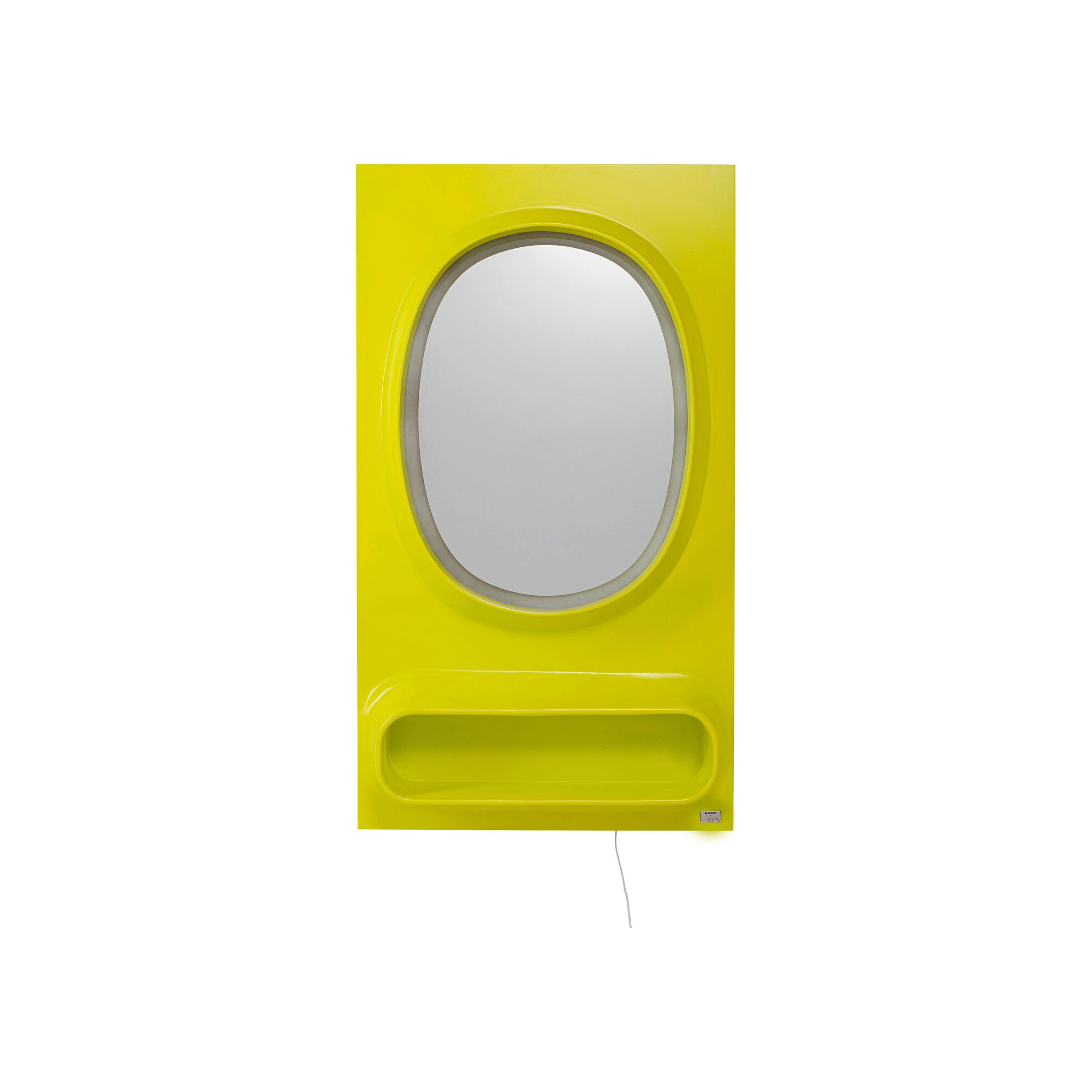 Miroir mural Aero LED vert 80x141cm