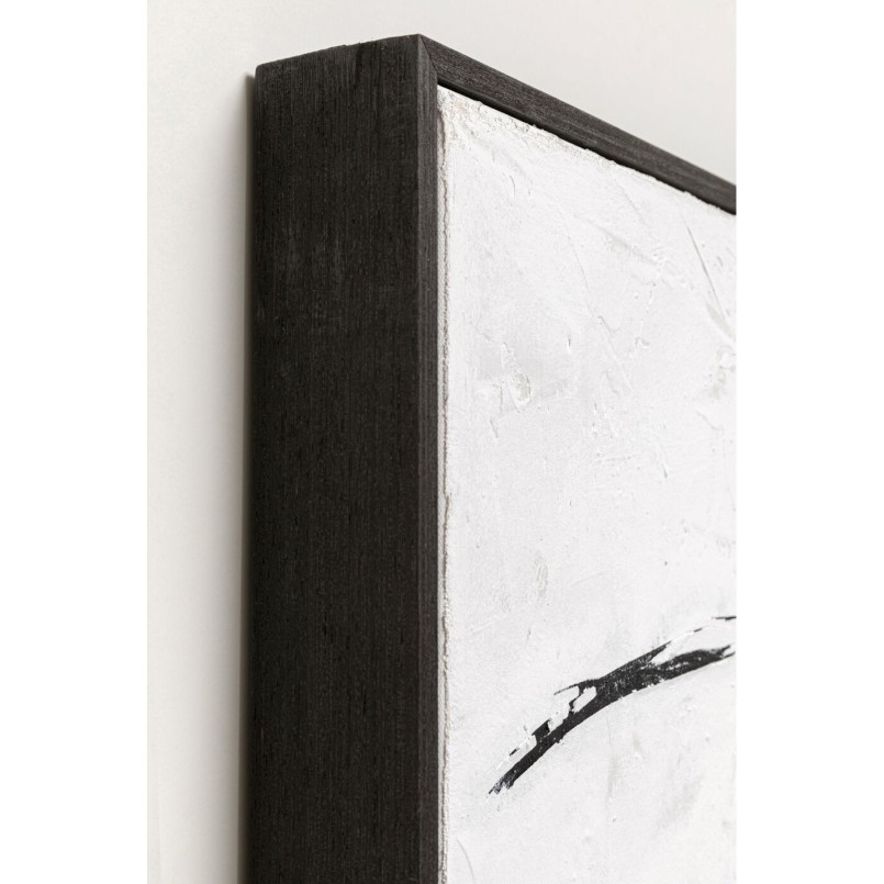 Tableau sur toile Sketch blanc 120x120cm