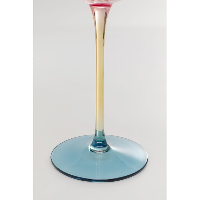Verre à champagne Twist 18cm ass.