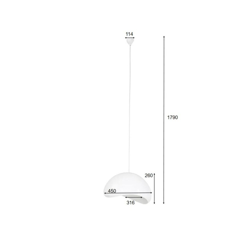 Suspension Cloud Beam blanc 45cm
