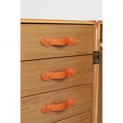 Malle-armoire Monaco orange Kare Design