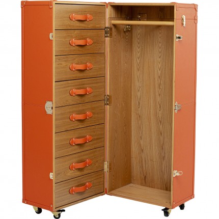 Malle-armoire Monaco orange Kare Design