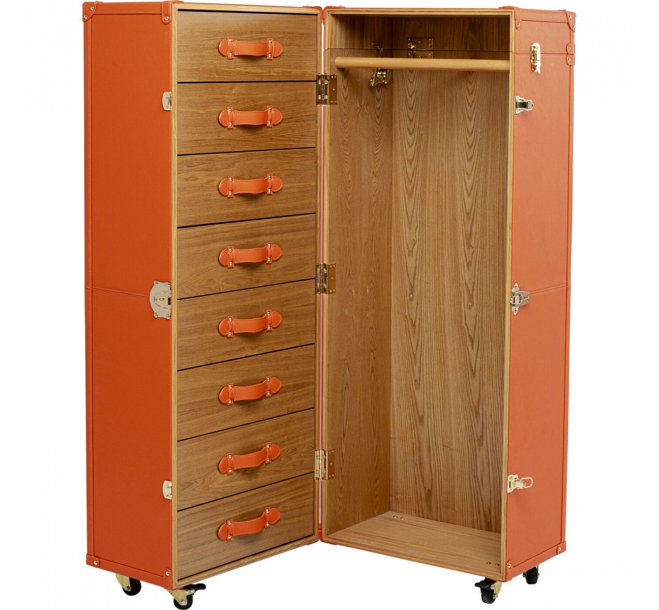 Wardrobe Trunk Monaco orange Kare Design