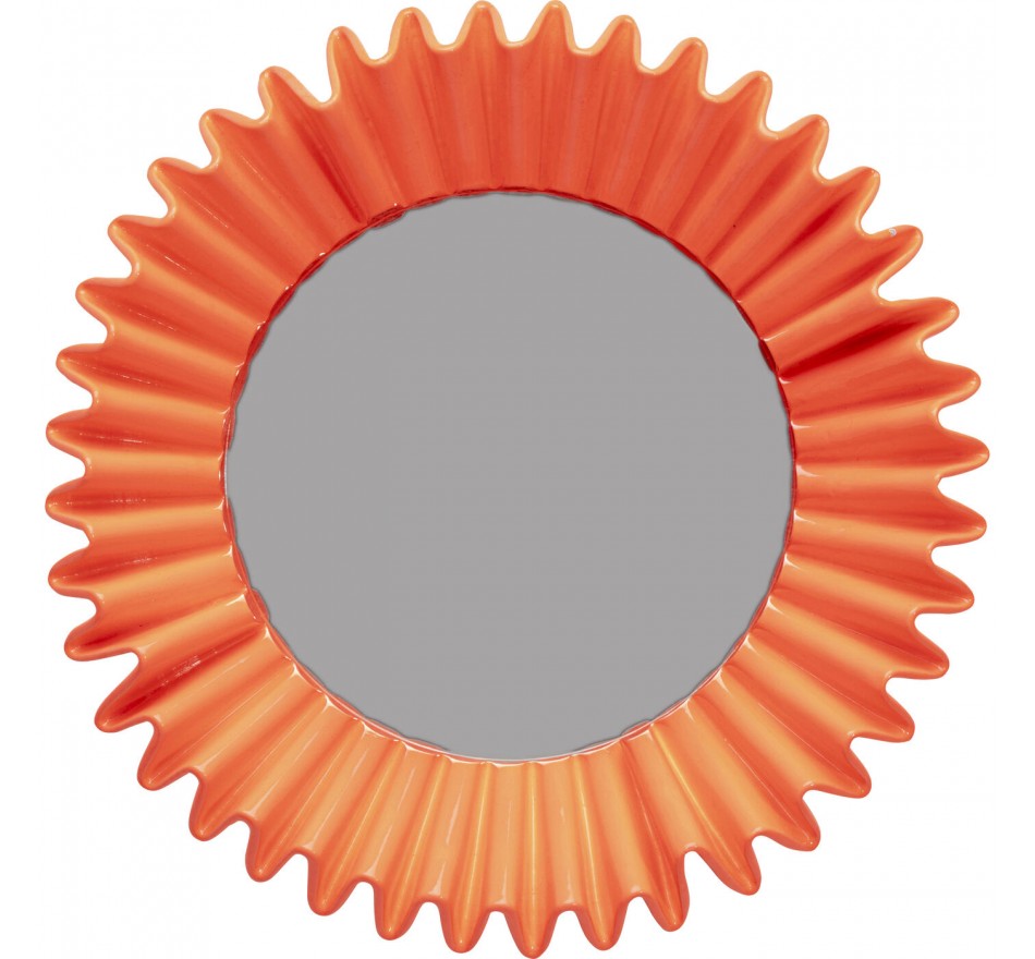 Spiegel Hermosa Ø32cm oranje Kare Design