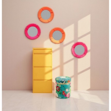 Shoe Container Caruso yellow 3+1 drawers Kare Design