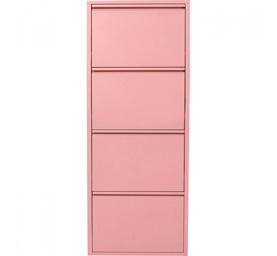 Schoenenkast Caruso roze 4 laden Kare Design