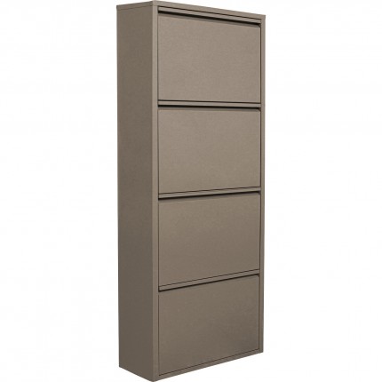 Schoenenkast Caruso taupe 4 laden Kare Design