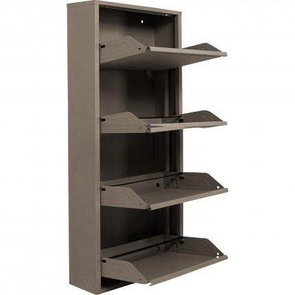 Schoenenkast Caruso taupe 4 laden Kare Design