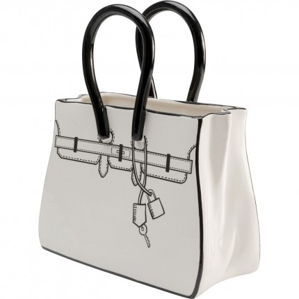 Vase Favola bag white and black Kare Design