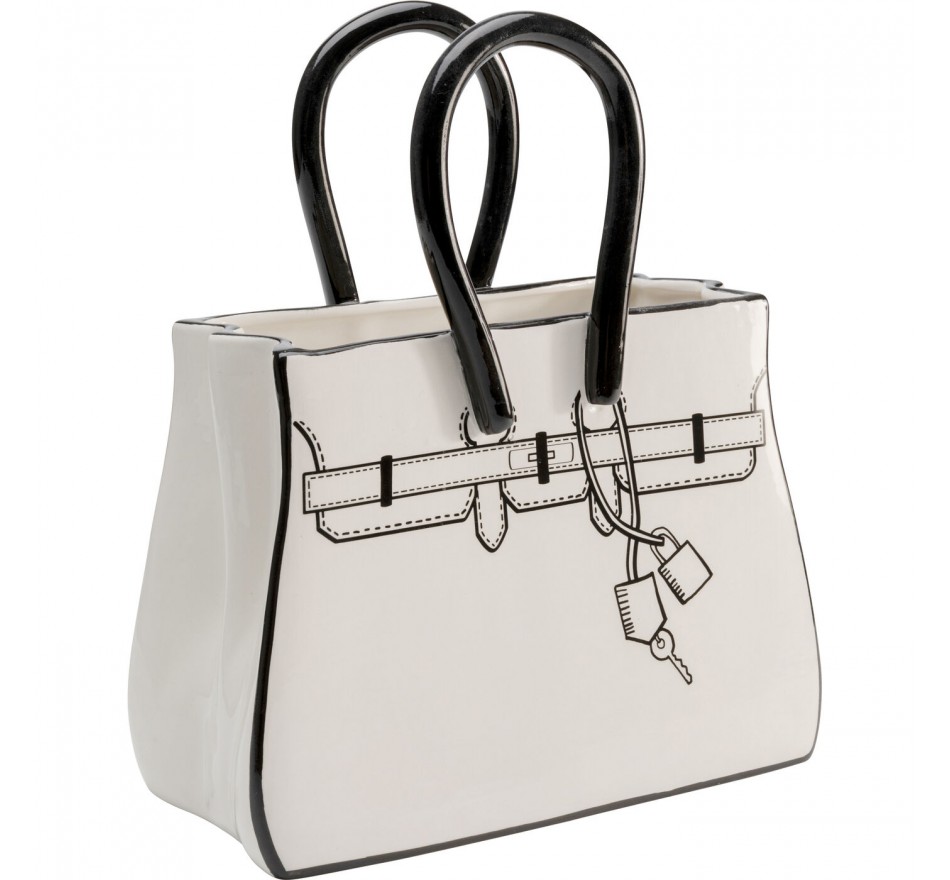 Vase Favola sac blanc et noir Kare Design