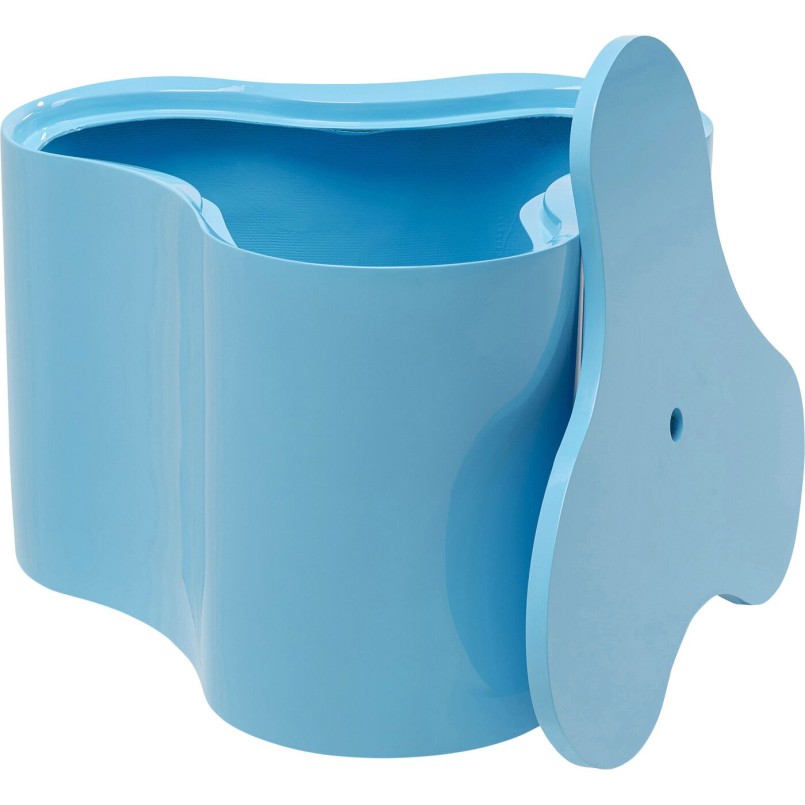 Table d appoint Lotus bleu clair 30cm