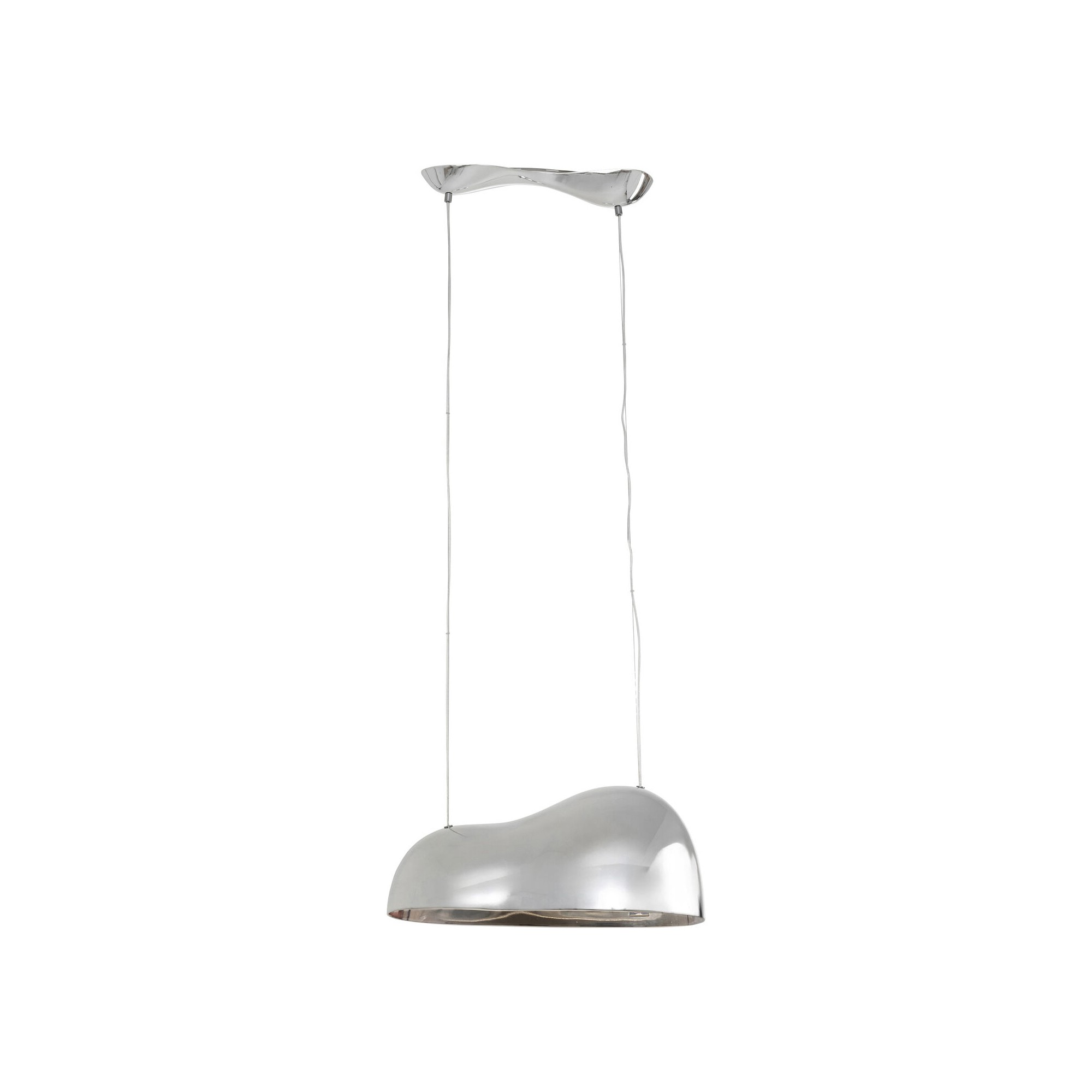 Suspension Cloud Beam Double silver 70cm
