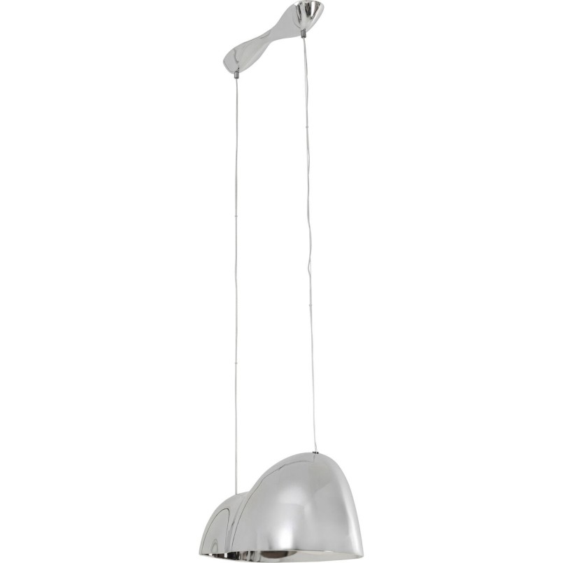 Suspension Cloud Beam Double silver 70cm