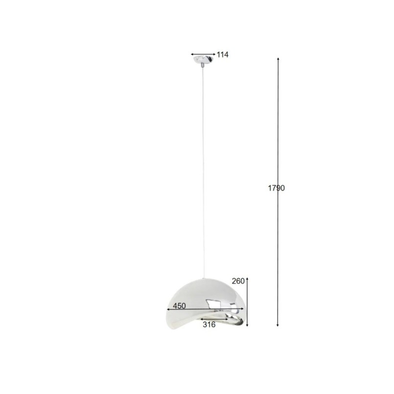 Suspension Cloud Beam silver 45cm