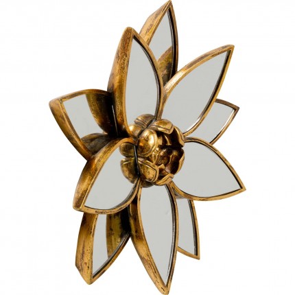 Wanddecoratie spiegel lotus Ø32cm Kare Design